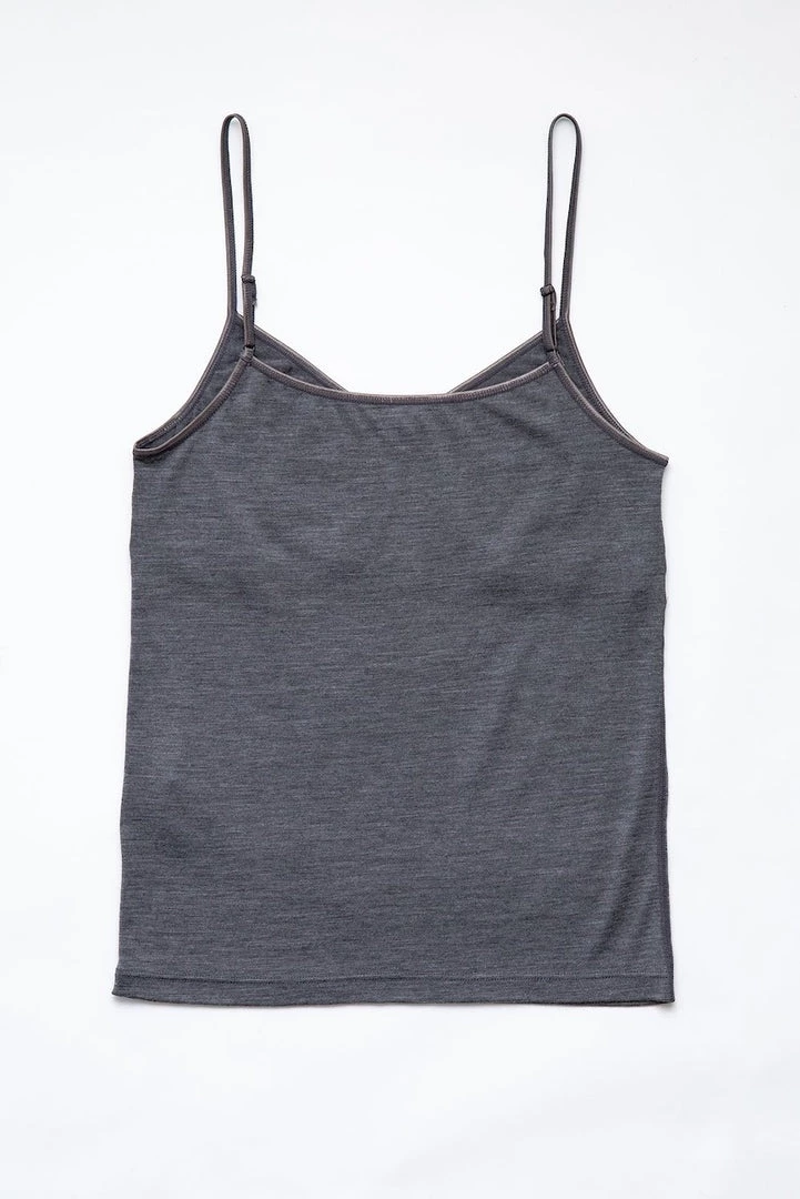 YARN Nz Kereru Merino Camisole - Dark Grey 2 YARN Nz Kereru Merino Camisole - Dark Grey