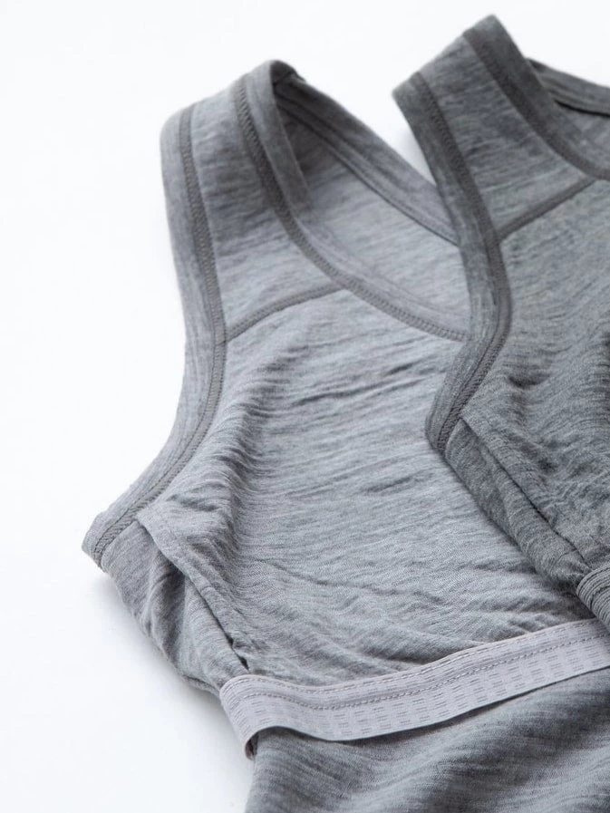 YARN Nz Huia Merino Tank Top - Grey Wardrobe 4 YARN Nz Huia Merino Tank Top - Grey Wardrobe