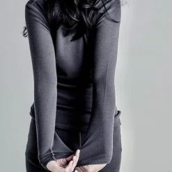 YARN Nz Wardrobe Ruru Merino Rib Crew - Charcoal 5 YARN Nz Wardrobe Ruru Merino Rib Crew - Charcoal