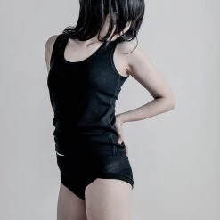 YARN Nz Tui Merino Tank Top - Black Wardrobe