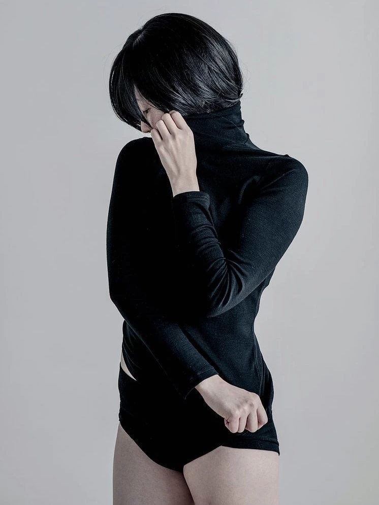 YARN Nz Tui Fine Merino Rib Turtle - Black Wardrobe 1 YARN Nz Tui Fine Merino Rib Turtle - Black Wardrobe