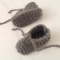 Weebits Hand Knitted Chunky Booties - Natural Baby+Child 10 Weebits Hand Knitted Chunky Booties - Natural Baby+Child