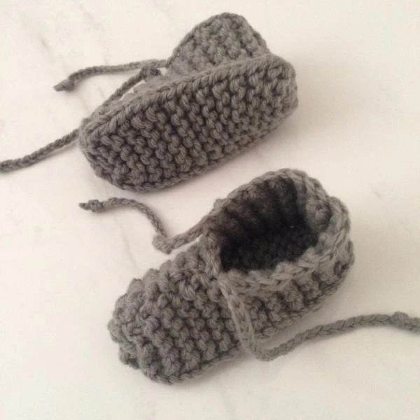 Weebits Hand Knitted Chunky Booties - Natural Baby+Child 5 Weebits Hand Knitted Chunky Booties - Natural Baby+Child