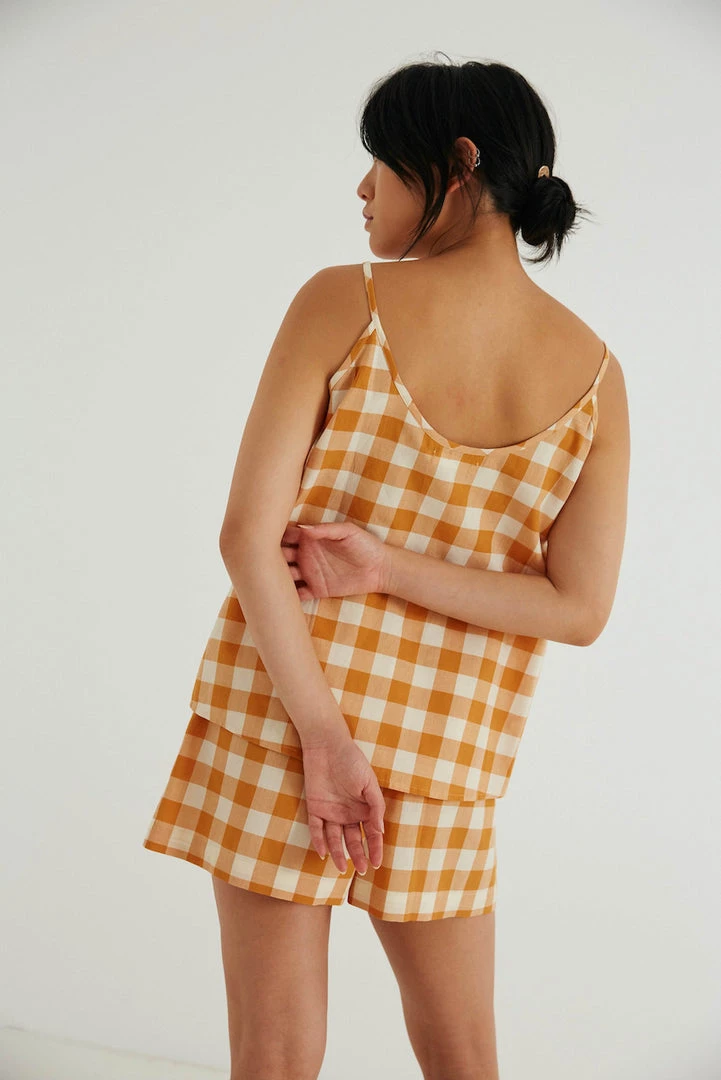 General Sleep Summer Set - Clementine Gingham 2 General Sleep Summer Set - Clementine Gingham