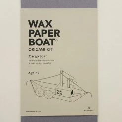 Wax Atelier Living Origami Kit - Waxed Paper Cargo Boat