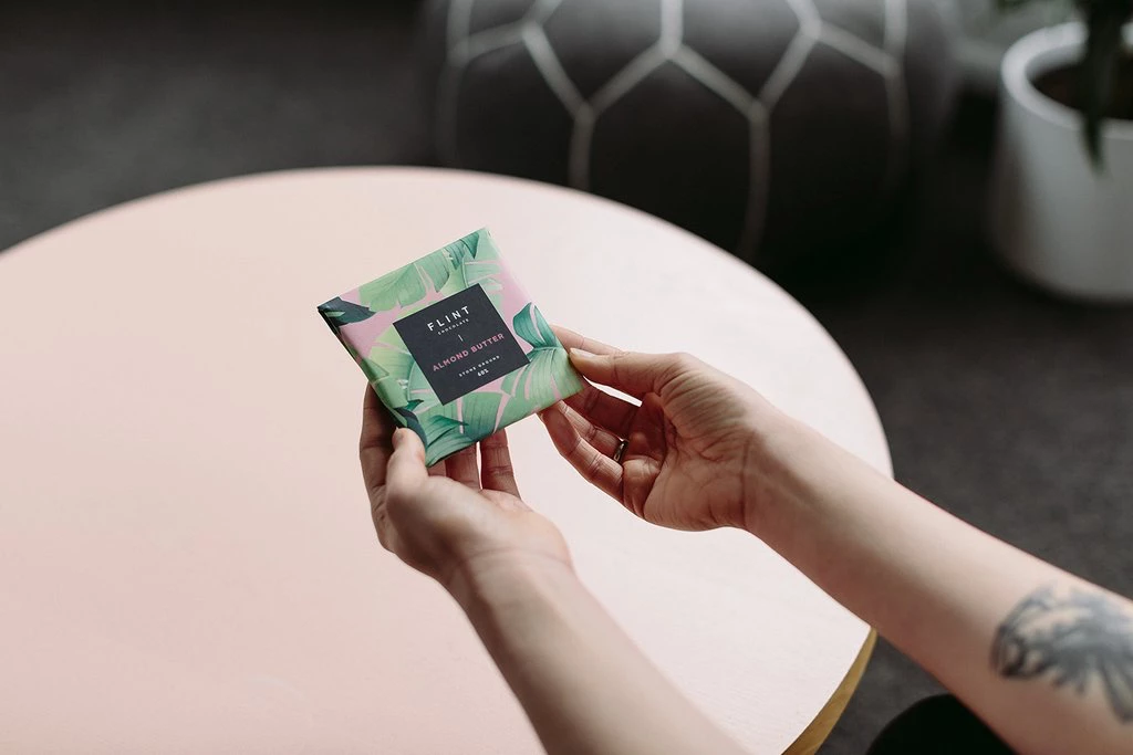 Flint Chocolate Kitchen+Table Almond Butter Chocolate Bar 4 Flint Chocolate Kitchen+Table Almond Butter Chocolate Bar