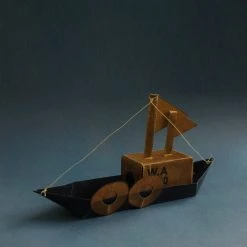 Wax Atelier Living Origami Kit - Waxed Paper Cargo Boat