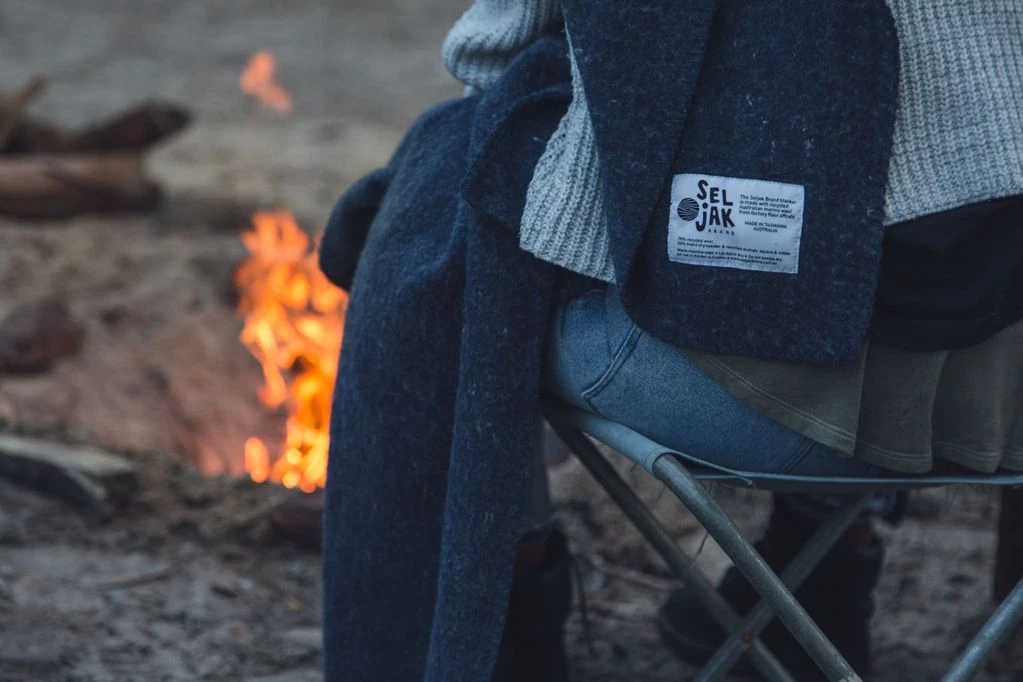 Seljak Brand Indigo Blanket – Fringe 3 Seljak Brand Indigo Blanket – Fringe