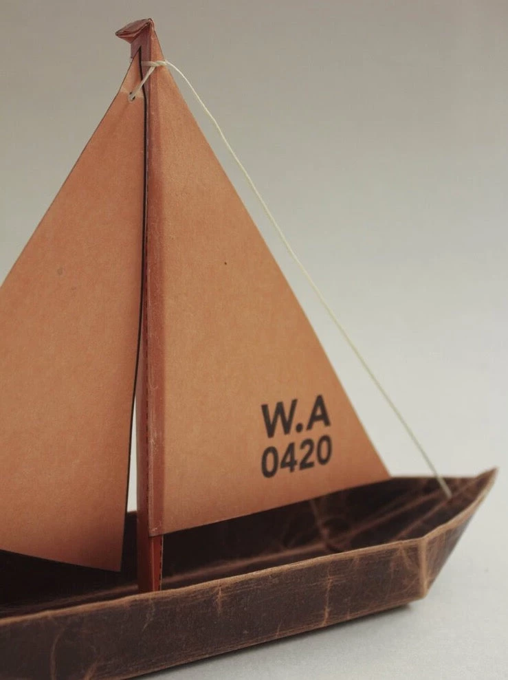 Wax Atelier Origami Kit - Waxed Paper Sail Boat 1 Wax Atelier Origami Kit - Waxed Paper Sail Boat
