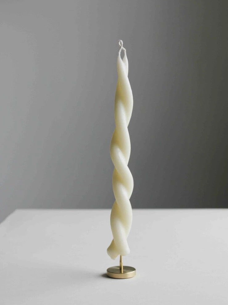 Wax Atelier Twisted Candle – Mother's Milk Living 1 Wax Atelier Twisted Candle – Mother's Milk Living