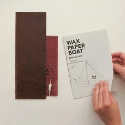 Wax Atelier Origami Kit - Waxed Paper Sail Boat 10 Wax Atelier Origami Kit - Waxed Paper Sail Boat