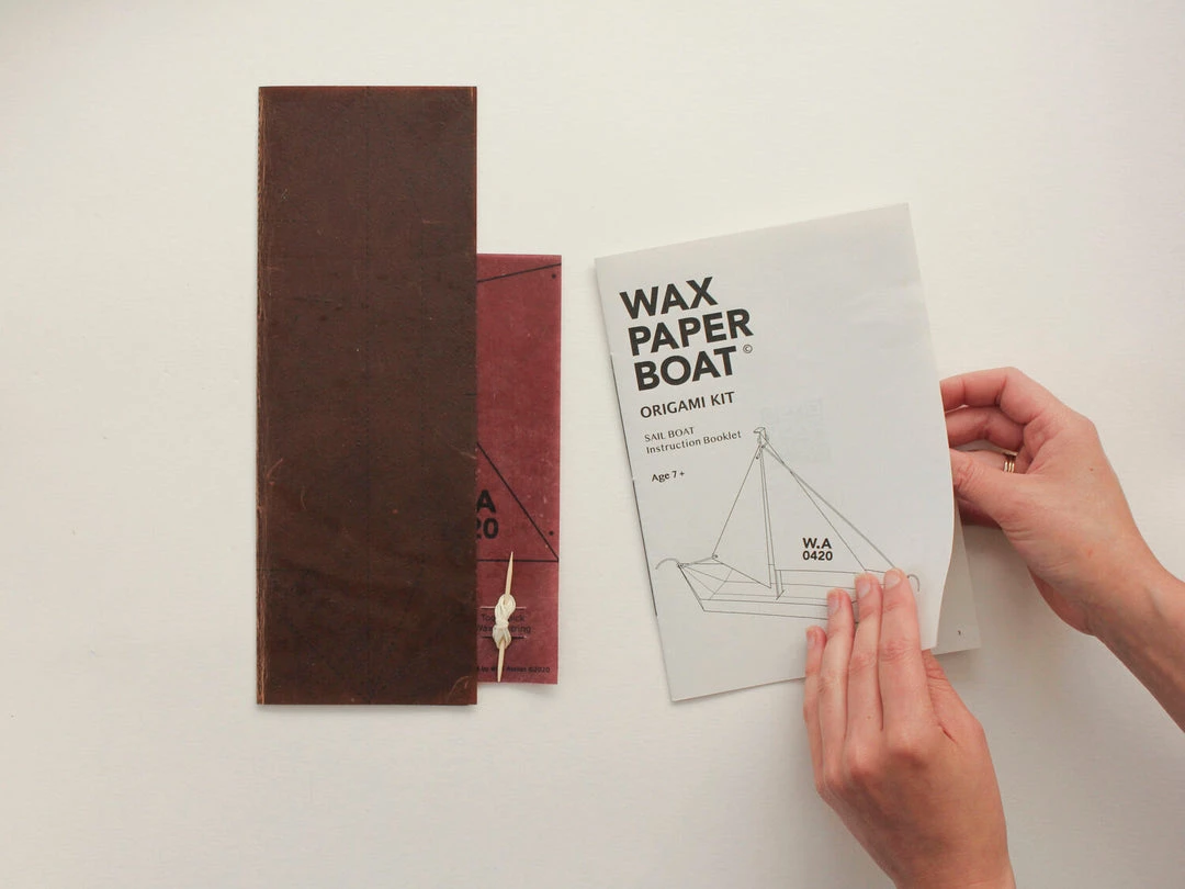 Wax Atelier Origami Kit - Waxed Paper Sail Boat 5 Wax Atelier Origami Kit - Waxed Paper Sail Boat