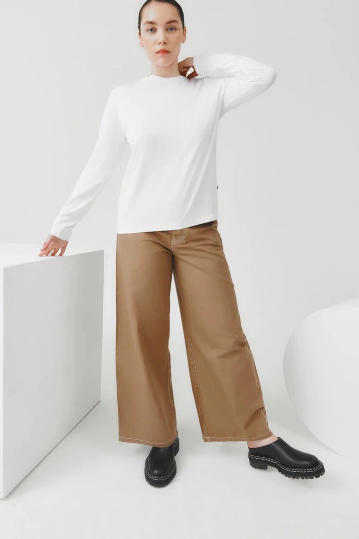 Kowtow Long Sleeve Top - White EOS Sale* 4 Kowtow Long Sleeve Top - White EOS Sale*