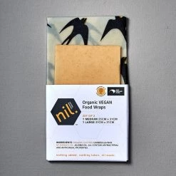 Nil Vegan Organic Food Wraps - Yellow Range, Bird (2 Pack) Kitchen＋Table