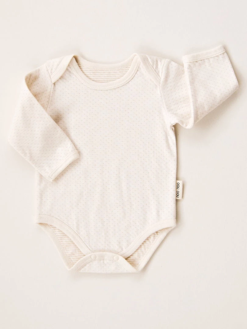 Noo Noo Organic Long Sleeve Onesie - Spot 3 Noo Noo Organic Long Sleeve Onesie - Spot