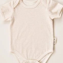 Noo Noo Baby+Child Organic Short Sleeve Onesie - Stripe 5 Noo Noo Baby+Child Organic Short Sleeve Onesie - Stripe