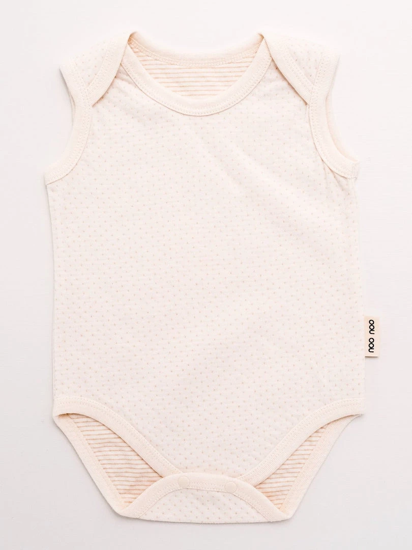 Noo Noo Baby+Child Organic Singlet Onesie - Spot 3 Noo Noo Baby+Child Organic Singlet Onesie - Spot