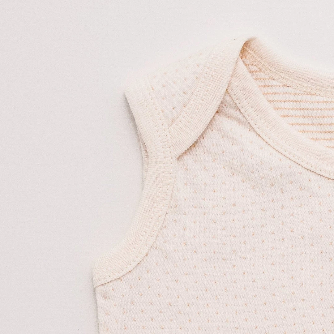 Noo Noo Baby+Child Organic Singlet Onesie - Spot 2 Noo Noo Baby+Child Organic Singlet Onesie - Spot