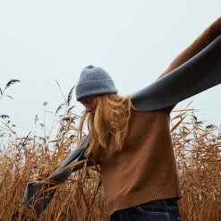 Organic Basics Recycled Wool Boxy Jumper – Camel