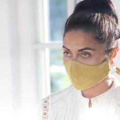 Peppin Linen Face Mask - Noir