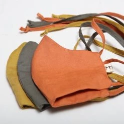 Peppin Linen Face Mask - Citrus 10 Peppin Linen Face Mask - Citrus